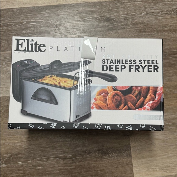 2QT. Stainless steel deep fryer with lid - Picture 2 of 16